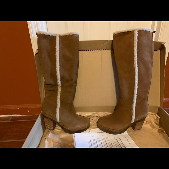 Ralph Lauren Suede Callen Boot Size 10 (brand new) - Picture 3 of 5